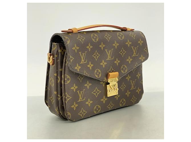 Borsa Louis Vuitton Monogram Pochette Metis MM Marrone - vista 2