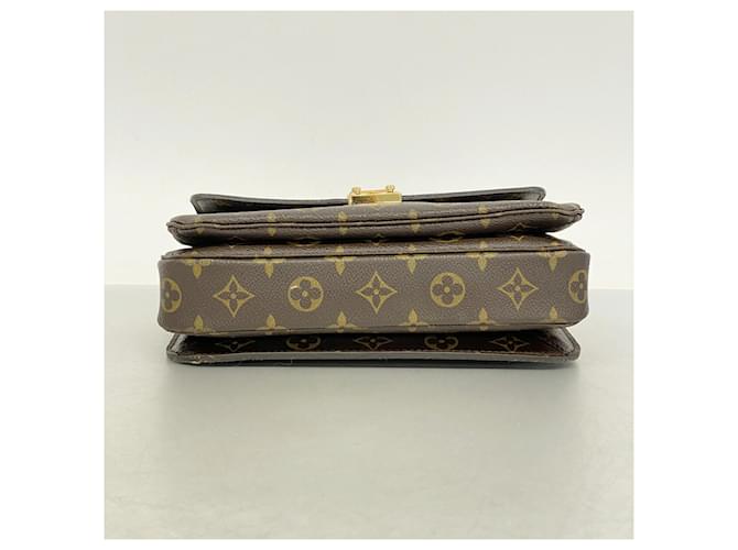 Borsa Louis Vuitton Monogram Pochette Metis MM Marrone - vista 3