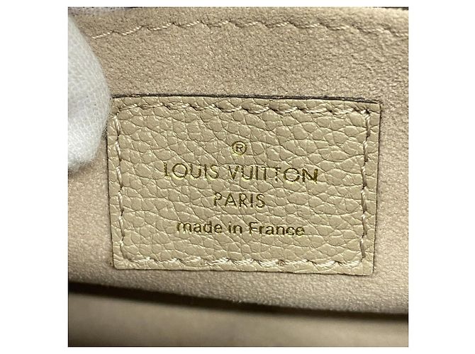 Borsa Louis Vuitton Monogram Empreinte Bicolor OnTheGo BB Beige - vista 5