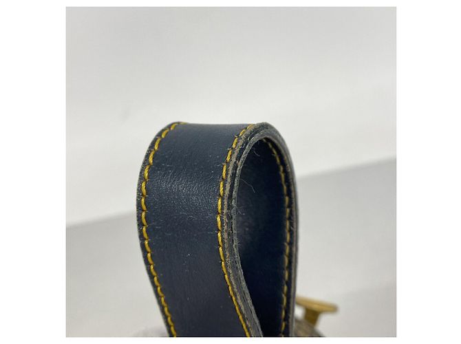 Borsa a mano Christian Dior Trotter Saddle Beige Blu navy - vista 9