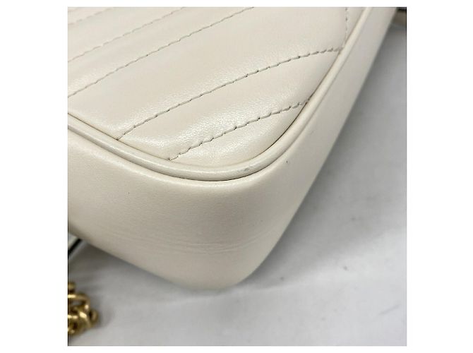 Borsa a tracolla Gucci GG Marmont Crudo - vista 6