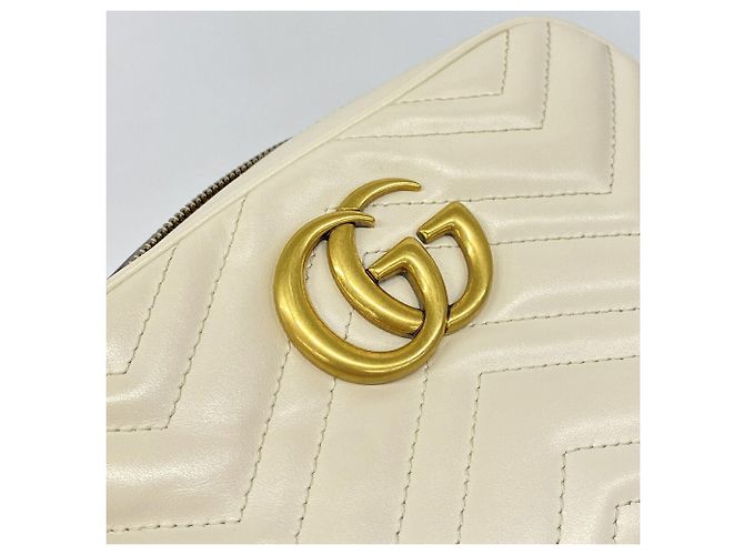 Borsa a tracolla Gucci GG Marmont Crudo - vista 8