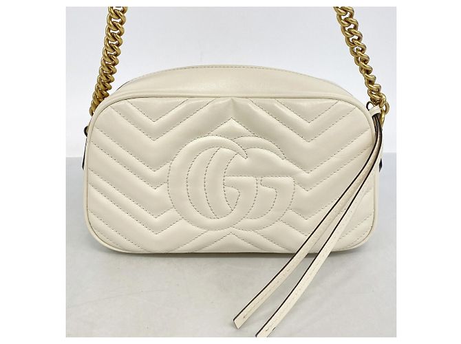 Borsa a tracolla Gucci GG Marmont Crudo - vista 9