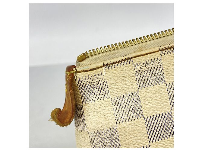 Borsa Tote Louis Vuitton Damier Azur Totally MM Bianco - vista 11