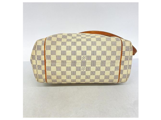 Borsa Tote Louis Vuitton Damier Azur Totally MM Bianco - vista 3