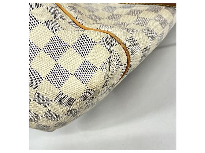 Borsa Tote Louis Vuitton Damier Azur Totally MM Bianco - vista 8