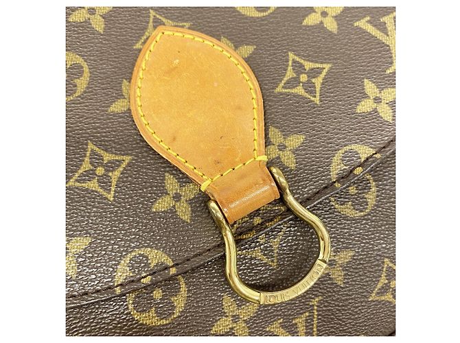 Borsa a tracolla Louis Vuitton Monogram Saint Cloud GM Marrone - vista 11