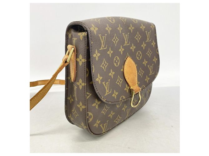 Borsa a tracolla Louis Vuitton Monogram Saint Cloud GM Marrone - vista 2