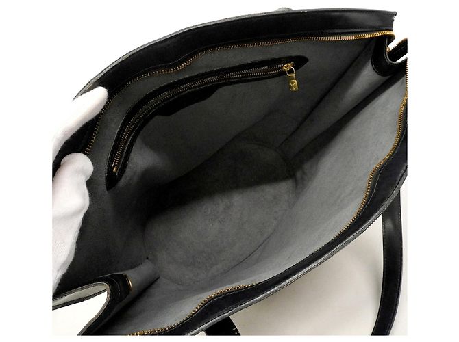 Borsa Tote Louis Vuitton Epi Saint Jacques Nero - vista 4