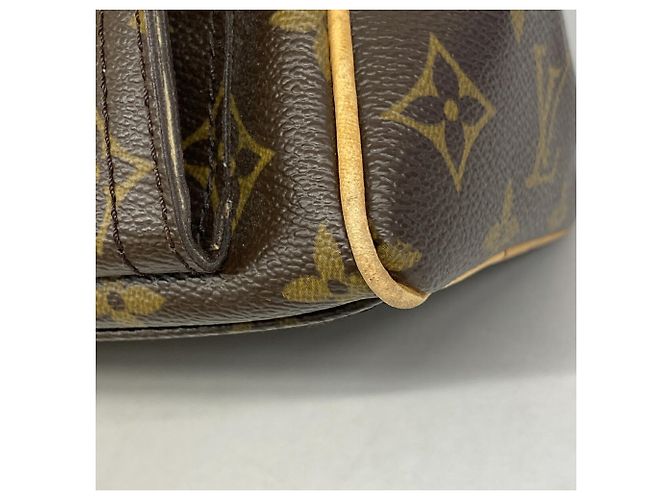 Borsa Louis Vuitton Monogram Manhattan PM Marrone - vista 6
