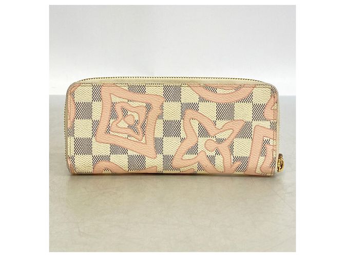 Louis Vuitton Damier Azur Tahiti Collection Langbeutel Pink Weiß - Ansicht 9