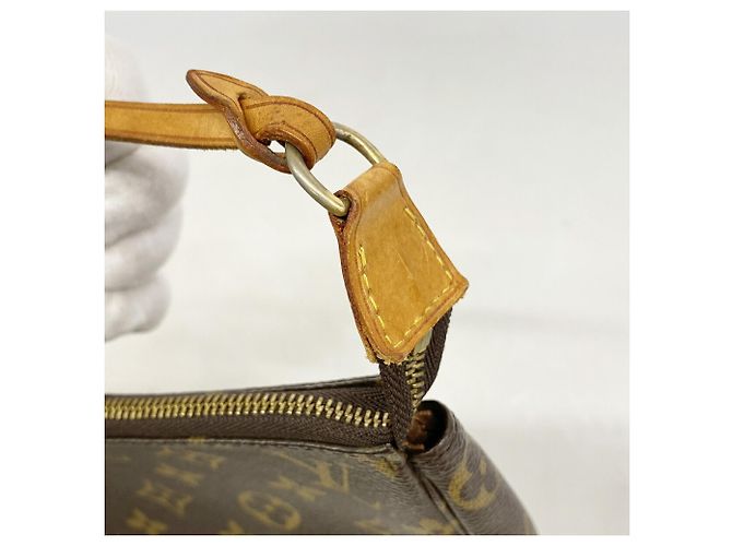 Borsa Louis Vuitton Monogram Pochette Accessoires Marrone - vista 6