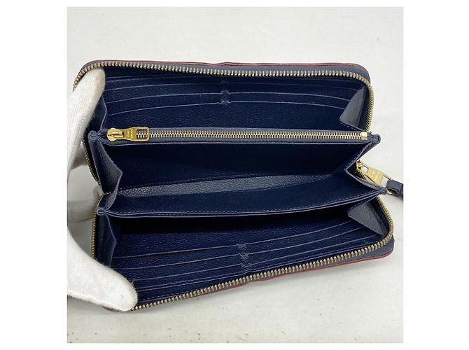 Louis Vuitton Monogram Empreinte Zippy Wallet Rot - Ansicht 3