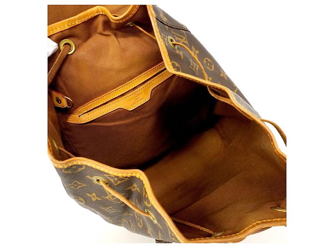 Zaino Louis Vuitton Monogram Montsouris GM Marrone - vista 4