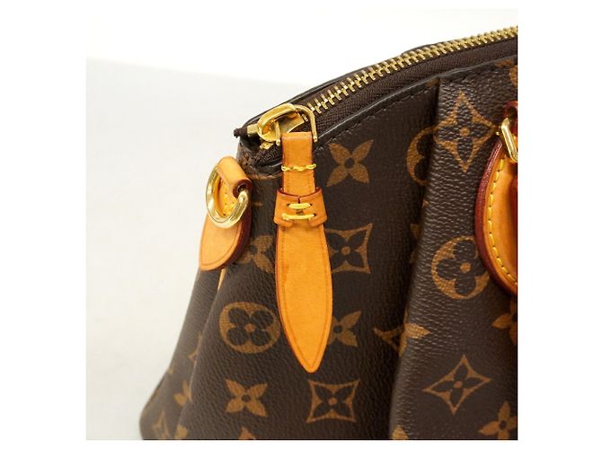 Borsa Louis Vuitton Monogram Rivoli PM Marrone - vista 10