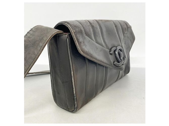 Bolso de hombro Chanel de piel de cordero negra Negro - vista 2