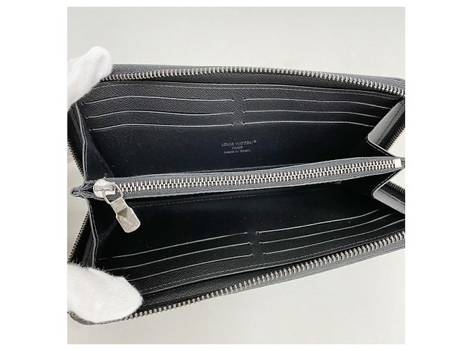 Louis Vuitton Monogram Eclipse Zippy Long Wallet Black - view 3