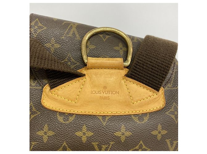 Zaino Louis Vuitton Monogram Montsouris GM Marrone - vista 10