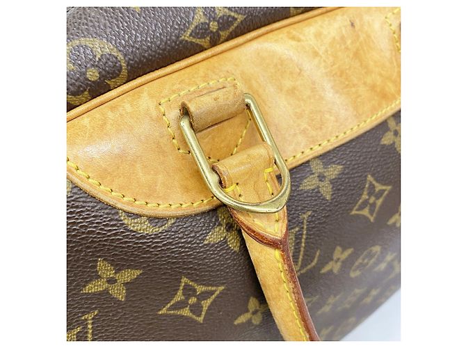 Borsa Louis Vuitton Monogram Deauville Marrone - vista 9