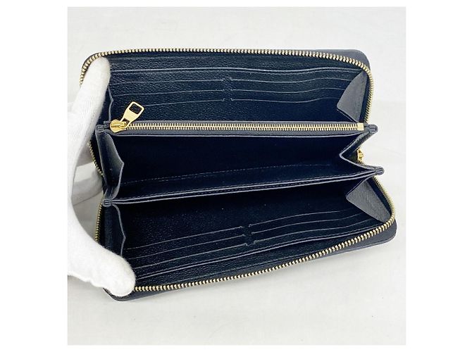 Louis Vuitton Monogram Empreinte Zippy Wallet Schwarz - Ansicht 3