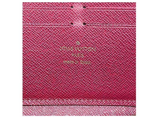 Louis Vuitton Monogram Portefeuille Clemence Long Wallet Marrone Fuschia - vista 4
