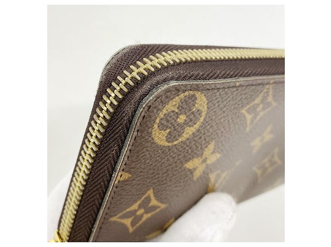 Louis Vuitton Monogram Portefeuille Clemence Long Wallet Marrone Fuschia - vista 7