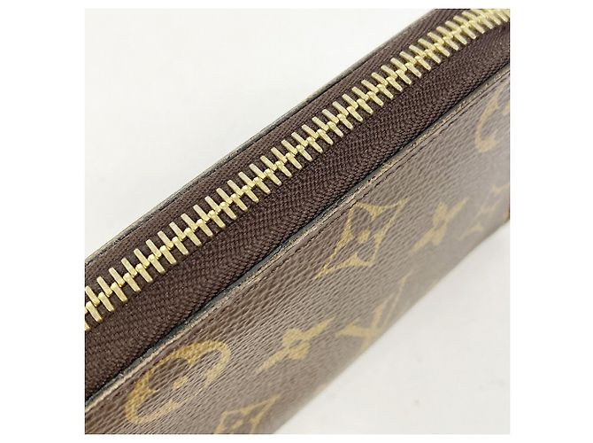 Louis Vuitton Monogram Portefeuille Clemence Long Wallet Marrone Fuschia - vista 8