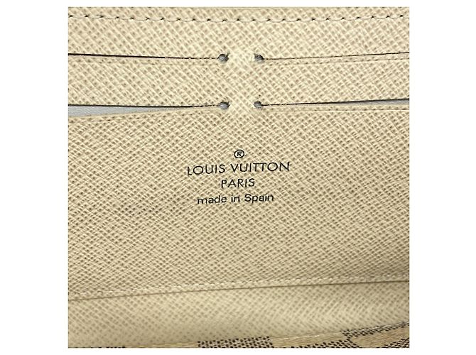 Louis Vuitton Damier Azur Portefeuille Clemence Long Wallet Bianco - vista 4