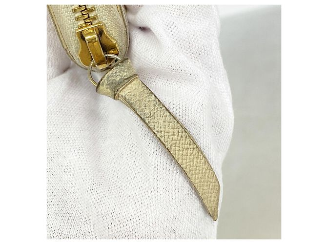 Louis Vuitton Damier Azur Portefeuille Clemence Long Wallet Bianco - vista 7