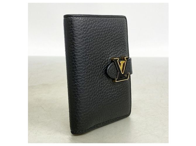 Louis Vuitton LV Vertical Wallet Compact M81561 Noir Nero - vista 2