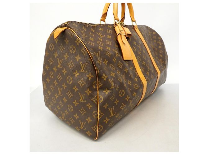 Louis Vuitton Boston Monogram Keepall 55 Marrone - vista 2