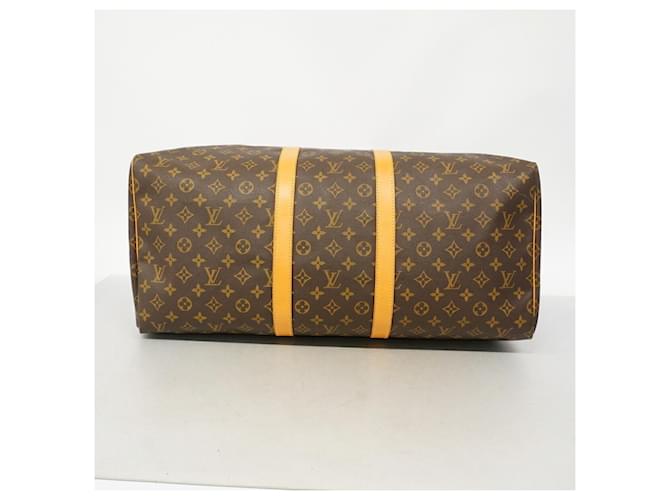 Louis Vuitton Boston Monogram Keepall 55 Marrone - vista 3