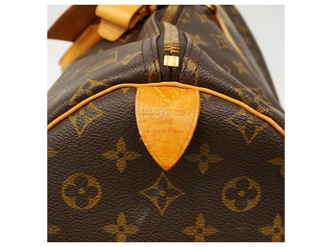 Louis Vuitton Boston Monogram Keepall 55 Marrone - vista 5