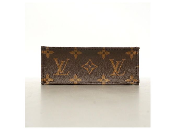 Louis Vuitton Monogram Petite Sac Plat Handtasche Braun - Ansicht 3