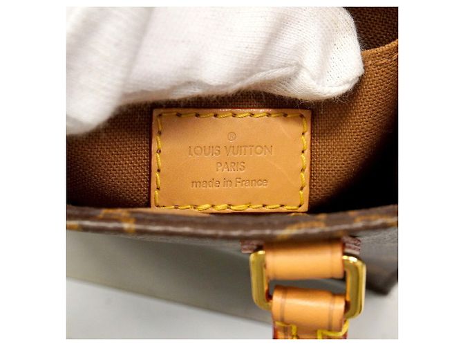 Louis Vuitton Monogram Petite Sac Plat Handtasche Braun - Ansicht 5