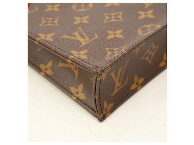 Louis Vuitton Monogram Petite Sac Plat Handtasche Braun - Ansicht 6