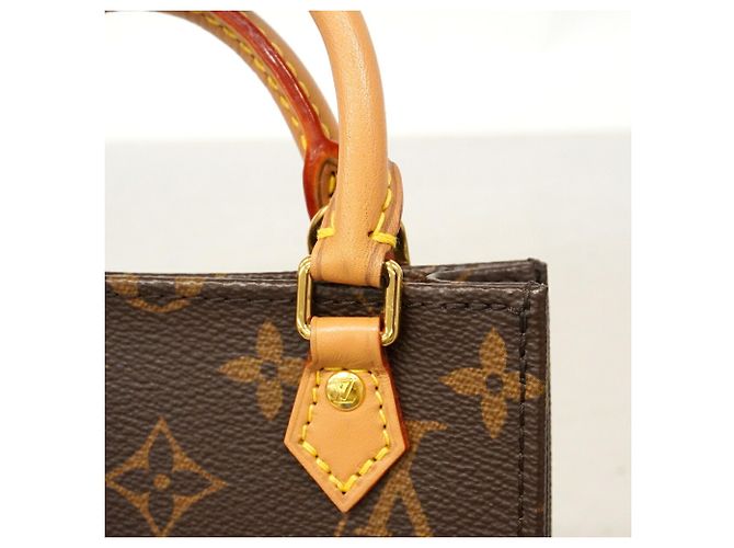 Louis Vuitton Monogram Petite Sac Plat Handtasche Braun - Ansicht 7