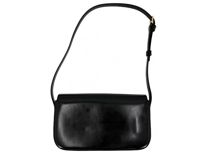 Céline Celine Triomphe Claude Mini Schultertasche Schwarz Weiß - Ansicht 2