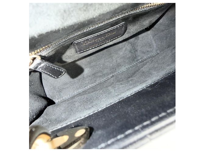 Borsa Christian Dior Cannage Lady Mini Nero Bianco - vista 4