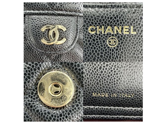 Borsa a tracolla Chanel Matelassé con patta da donna Nero Bianco - vista 6