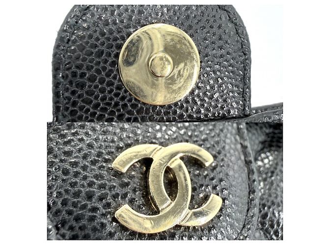 Borsa a tracolla Chanel Matelassé con patta da donna Nero Bianco - vista 8