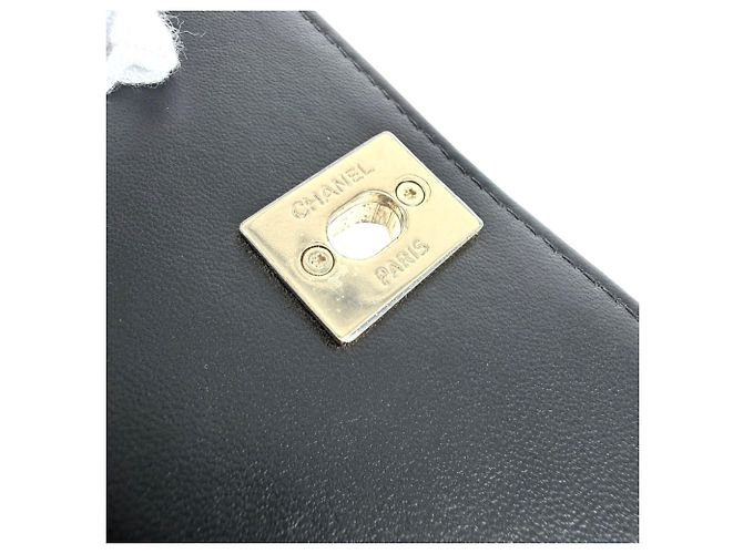 Borsa a tracolla Chanel Mini Matelassé Nero Bianco - vista 8