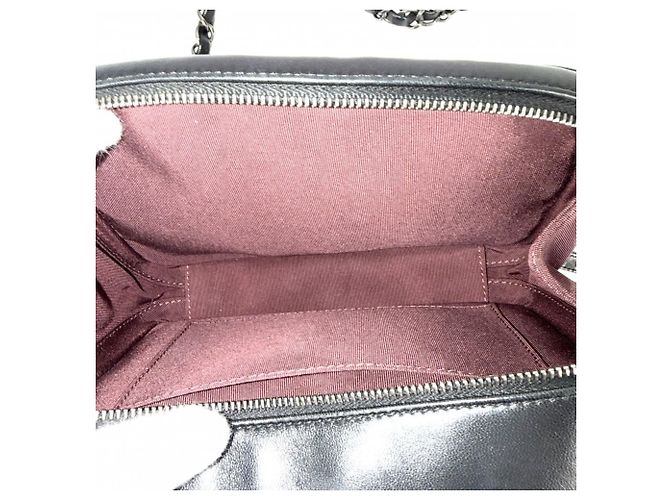 Borsa a Tracolla Chanel Boy Camera Nero Bianco - vista 5