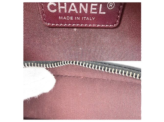 Borsa a Tracolla Chanel Boy Camera Nero Bianco - vista 8
