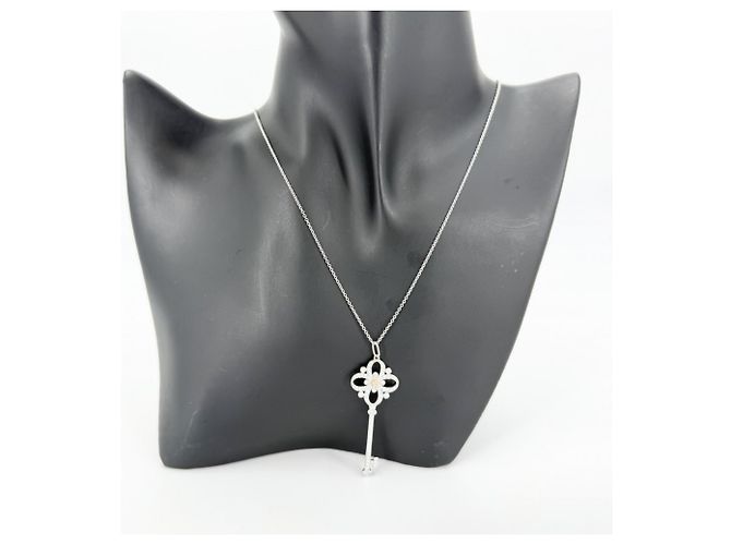 Collana Chiave Victoria Tiffany & Co. Rosa Bianco Giallo - vista 3