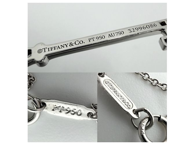 Collana Chiave Victoria Tiffany & Co. Rosa Bianco Giallo - vista 6