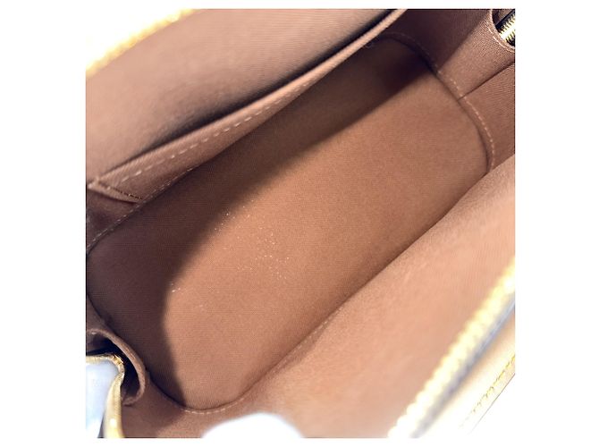 Borsa a mano Louis Vuitton Alma BB da donna Marrone Bianco Monogramma - vista 4