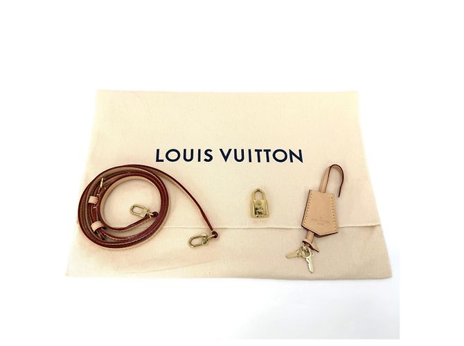 Borsa a mano Louis Vuitton Alma BB da donna Marrone Bianco Monogramma - vista 9