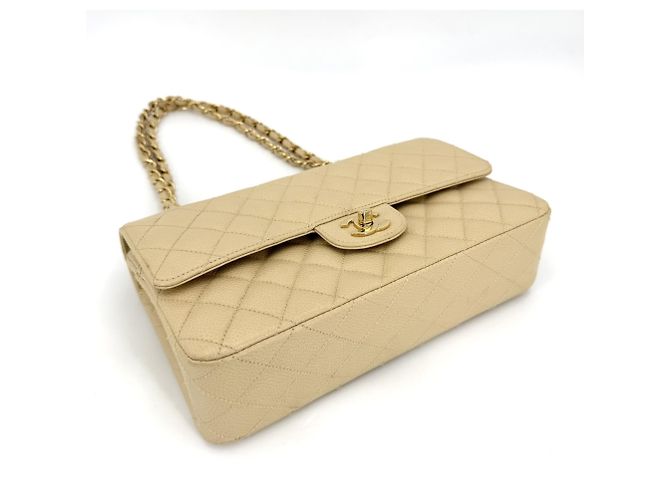 Borsa a tracolla Chanel Matelassé 25 Beige D'oro - vista 3