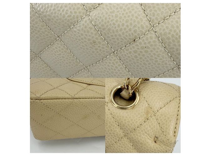 Borsa a tracolla Chanel Matelassé 25 Beige D'oro - vista 7
